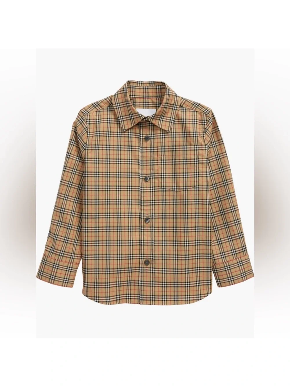 Burberry Kids' Owen Check Stretch Cotton Shirt (Toddler, Little Boy & Big Boy)